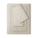 Luxury Beige Bedsheet set with Pillowcase set | 300 Thread count | 100% Cotton - Image 4