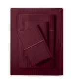 Luxury Burgundy Bedsheet set with Pillowcase set | 300 Thread count | 100% Cotton - Image 3