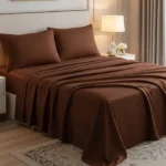 Luxury Chochlate Bedsheet set with Pillowcase set | 300 Thread count | 100% Cotton