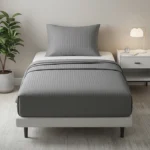 Luxury Gray Bedsheet set with Pillowcase set | 300 Thread count | 100% Cotton